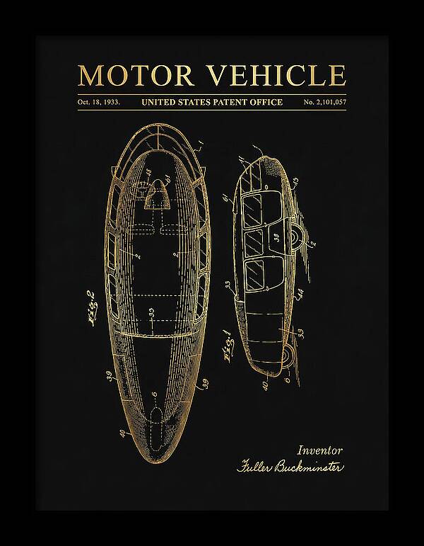 Motor Vehicle Dymaxion Gold Patent Us2101057a