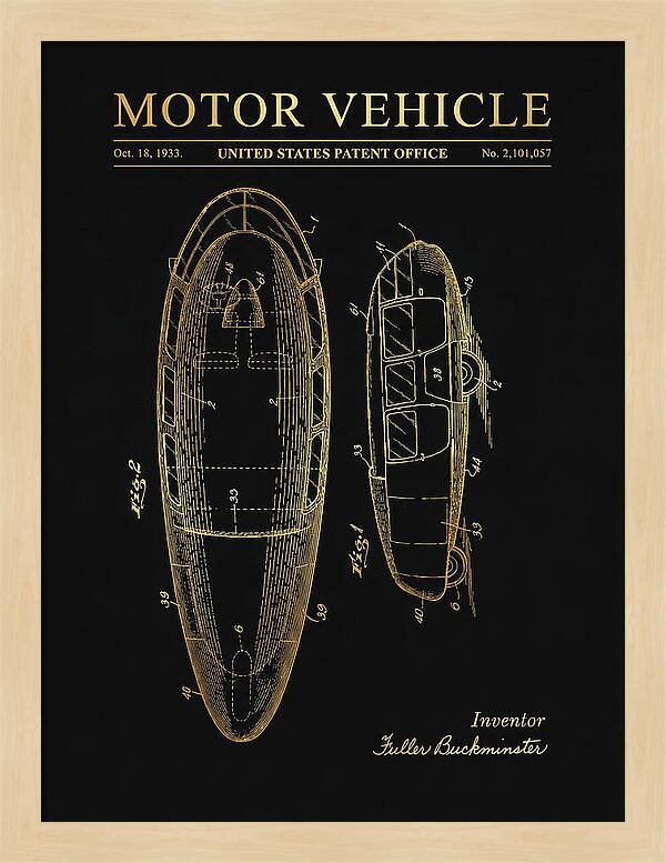 Motor Vehicle Dymaxion Gold Patent Us2101057a