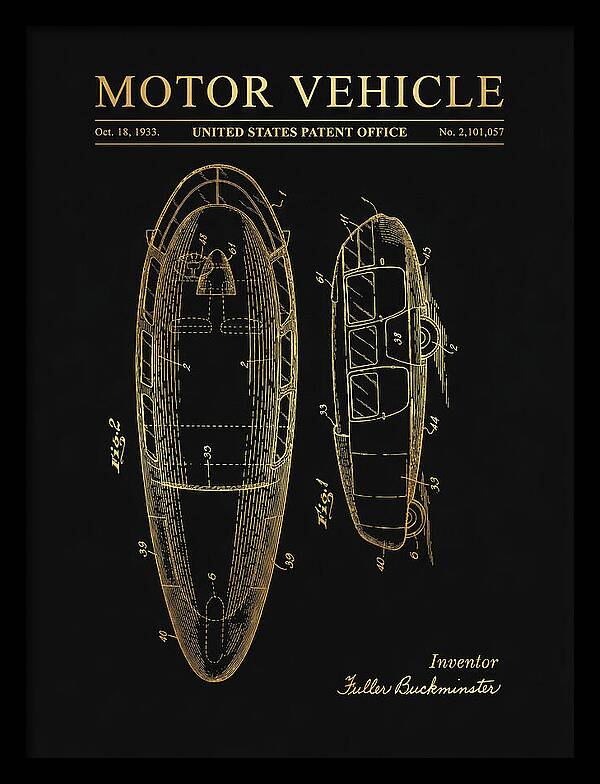 Motor Vehicle Dymaxion Gold Patent Us2101057a
