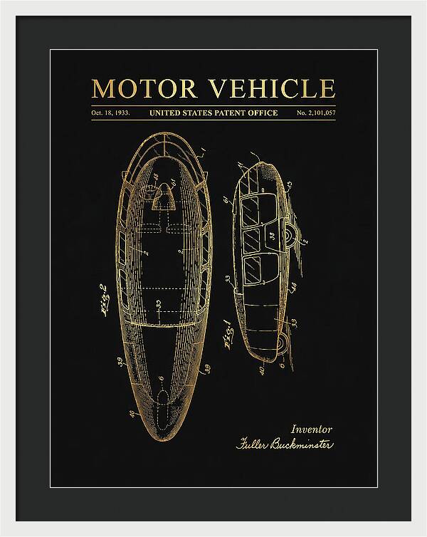 Motor Vehicle Dymaxion Gold Patent Us2101057a