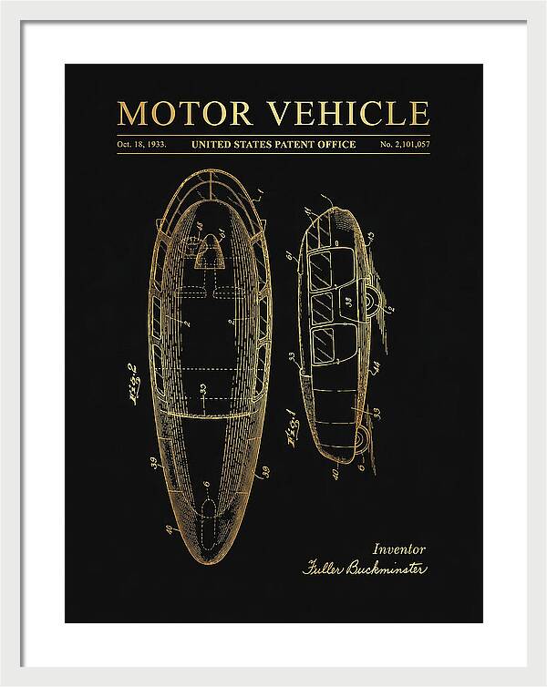 Motor Vehicle Dymaxion Gold Patent Us2101057a