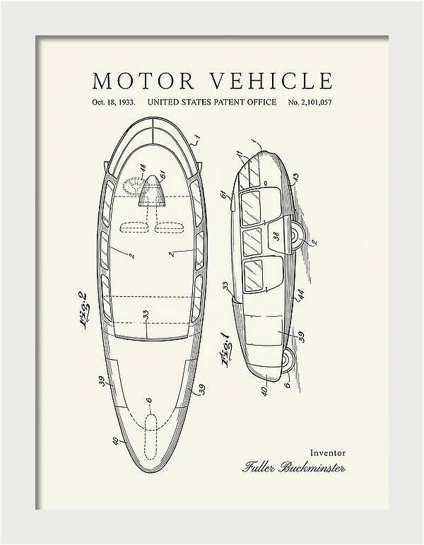 Motor Vehicle Dymaxion Minimalist Patent Us2101057a