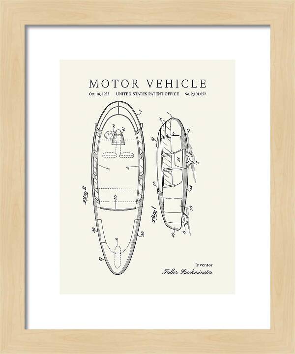 Motor Vehicle Dymaxion Minimalist Patent Us2101057a