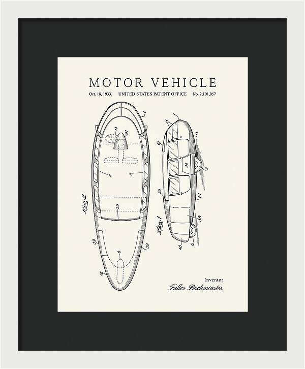 Motor Vehicle Dymaxion Minimalist Patent Us2101057a
