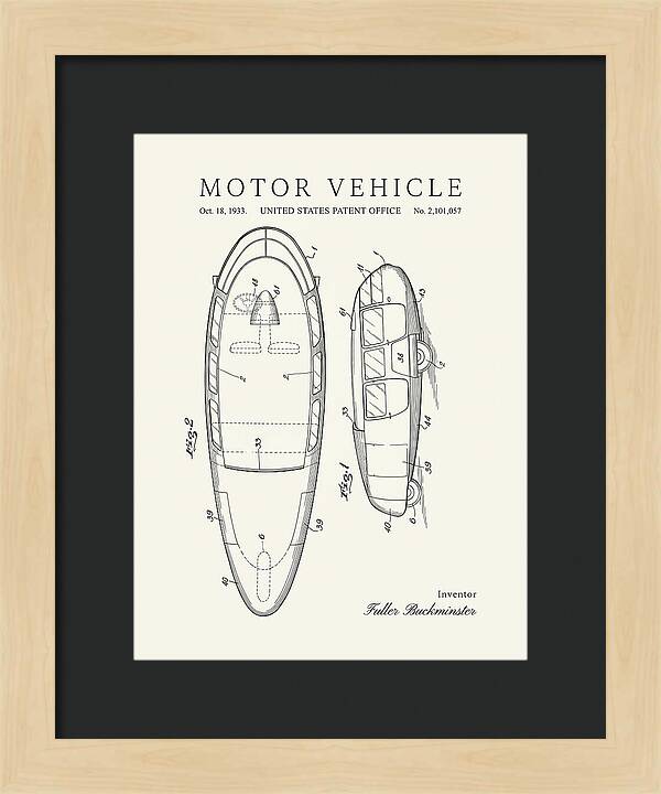 Motor Vehicle Dymaxion Minimalist Patent Us2101057a