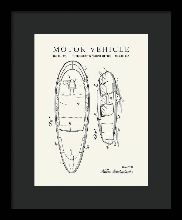 Motor Vehicle Dymaxion Minimalist Patent Us2101057a