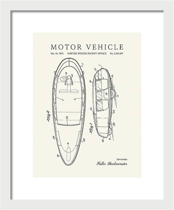 Motor Vehicle Dymaxion Minimalist Patent Us2101057a