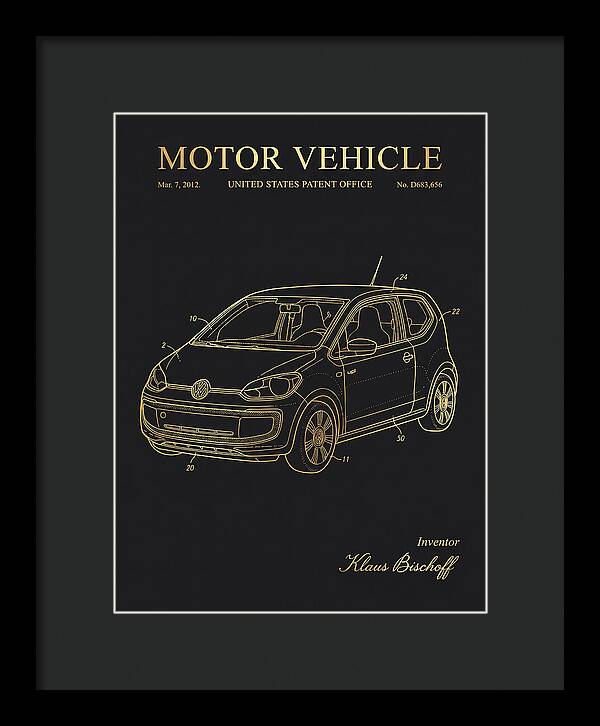 Motor Vehicle Vw Up! Gold Patent Usd683656s1