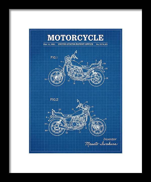 Motorcycle Blueprint Patent Usd274421s