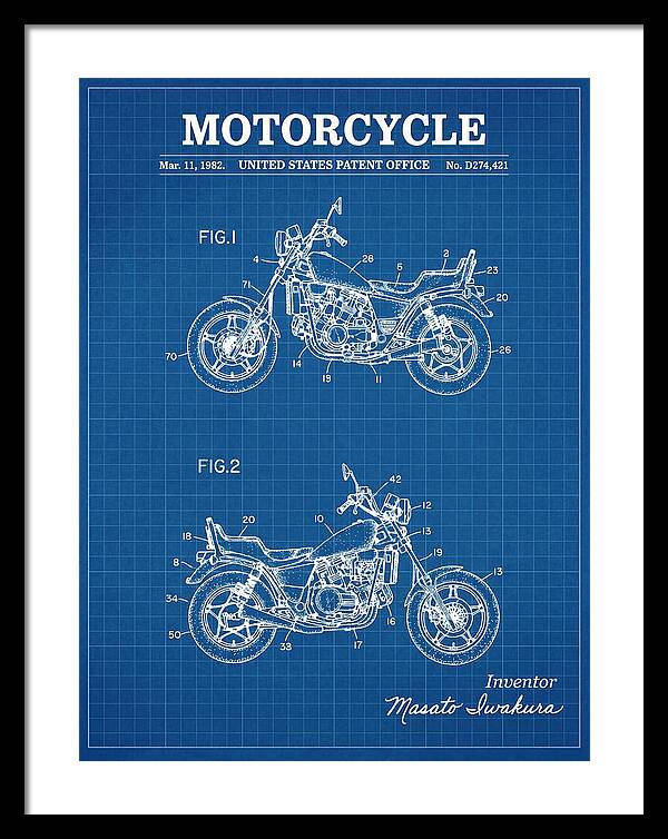 Motorcycle Blueprint Patent Usd274421s