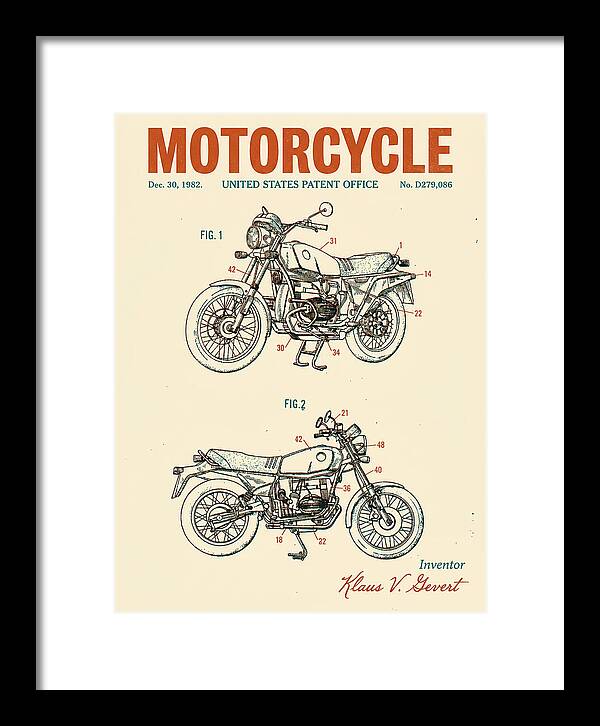 Motorcycle Bmw R Series Retro Patent Usd279086s