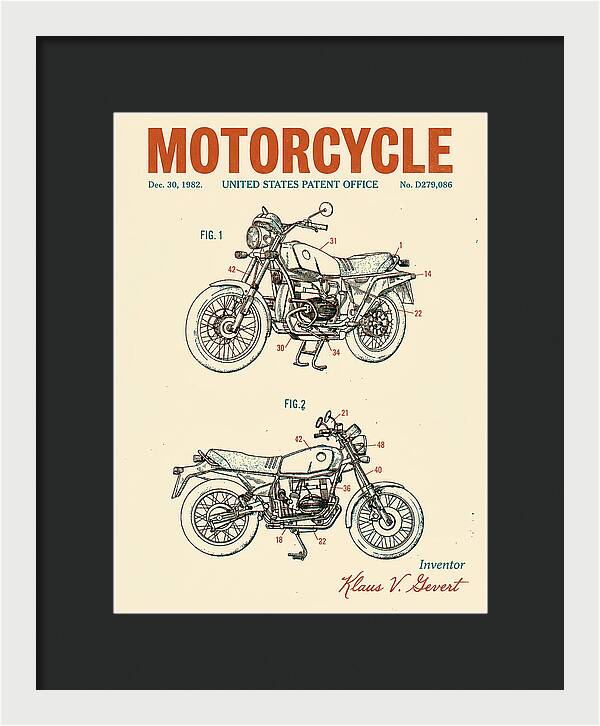 Motorcycle Bmw R Series Retro Patent Usd279086s