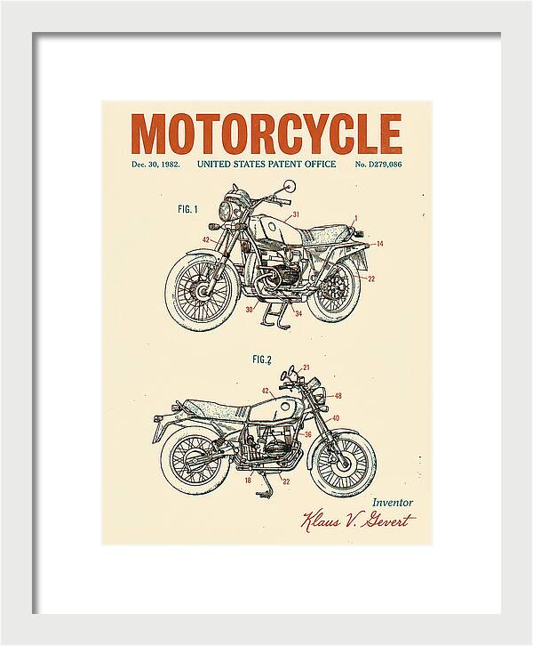 Motorcycle Bmw R Series Retro Patent Usd279086s