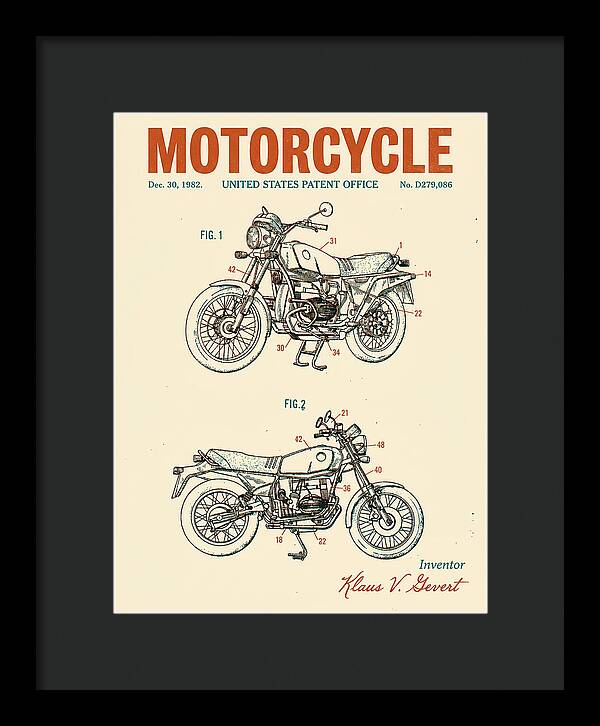Motorcycle Bmw R Series Retro Patent Usd279086s