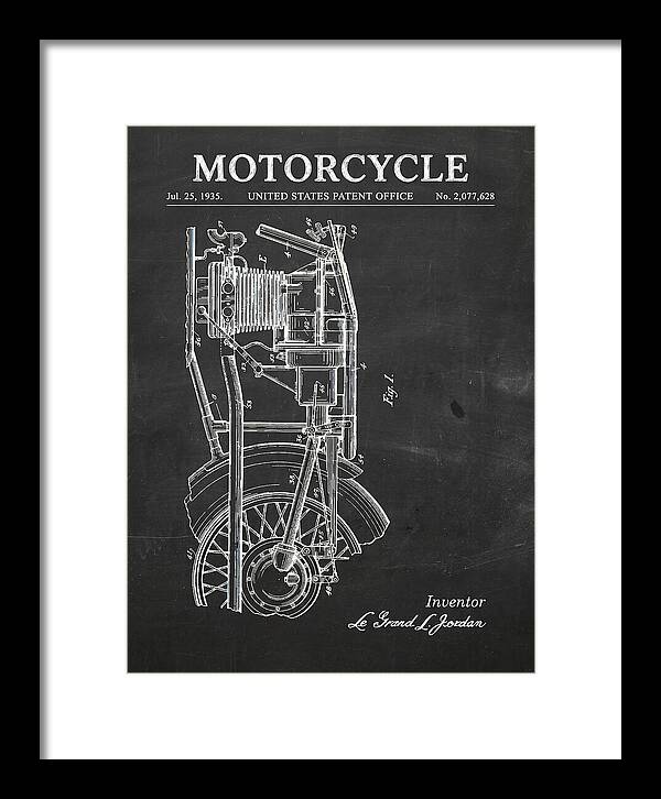 Motorcycle Chalkboard Patent Us2077628a