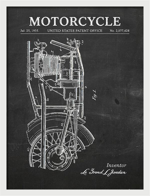 Motorcycle Chalkboard Patent Us2077628a