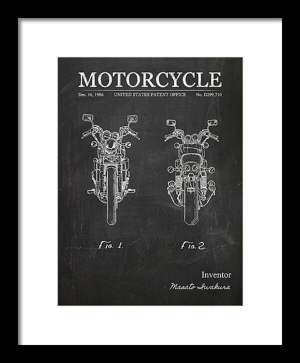 Motorcycle Chalkboard Patent Usd299710s