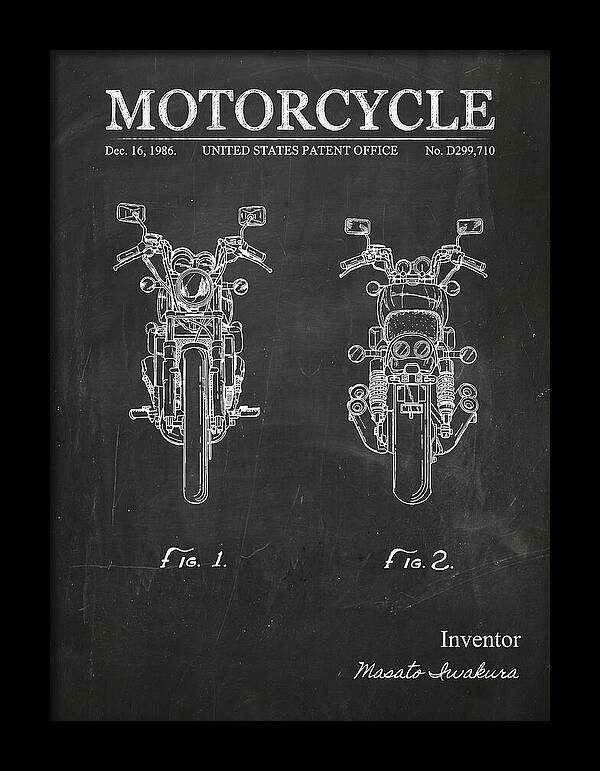 Motorcycle Chalkboard Patent Usd299710s