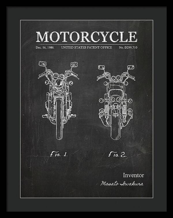 Motorcycle Chalkboard Patent Usd299710s