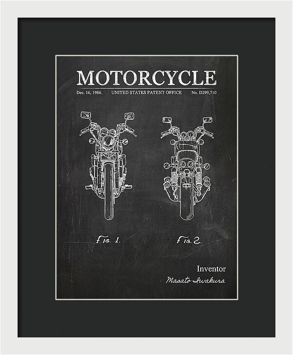 Motorcycle Chalkboard Patent Usd299710s