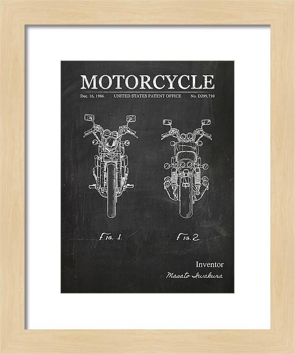 Motorcycle Chalkboard Patent Usd299710s