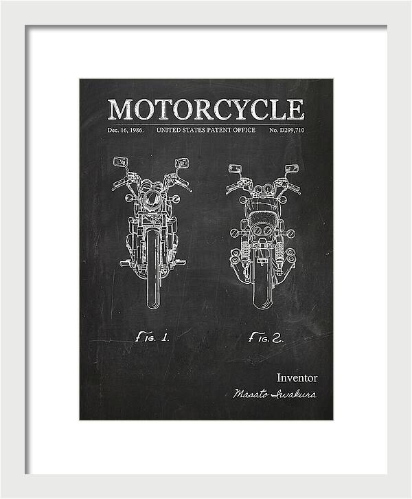Motorcycle Chalkboard Patent Usd299710s