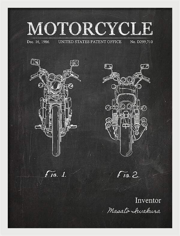 Motorcycle Chalkboard Patent Usd299710s