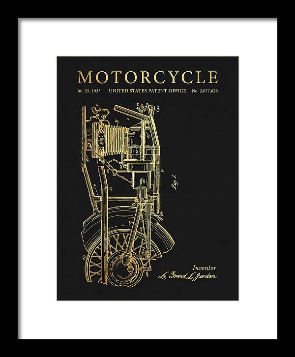 Motorcycle Gold Patent Us2077628a