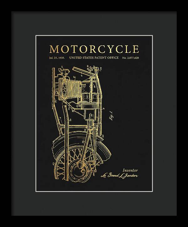 Motorcycle Gold Patent Us2077628a