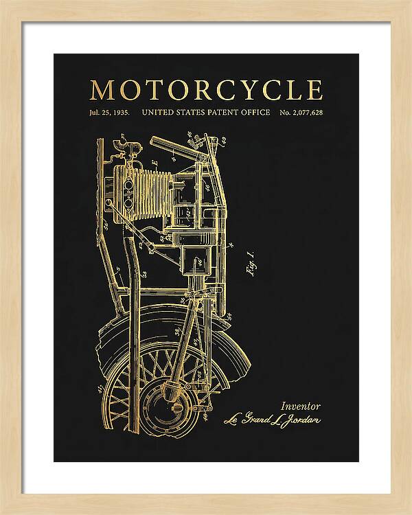 Motorcycle Gold Patent Us2077628a