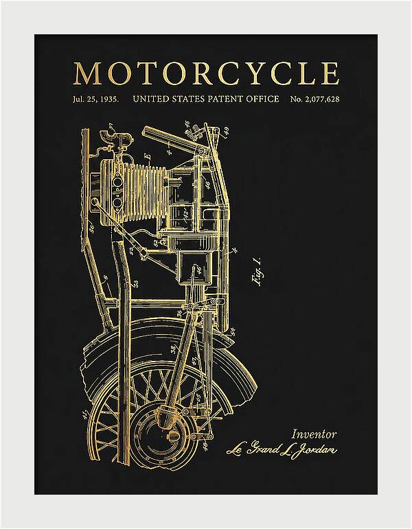 Motorcycle Gold Patent Us2077628a
