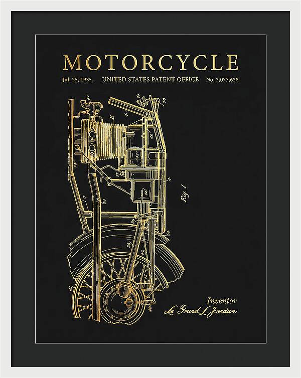 Motorcycle Gold Patent Us2077628a