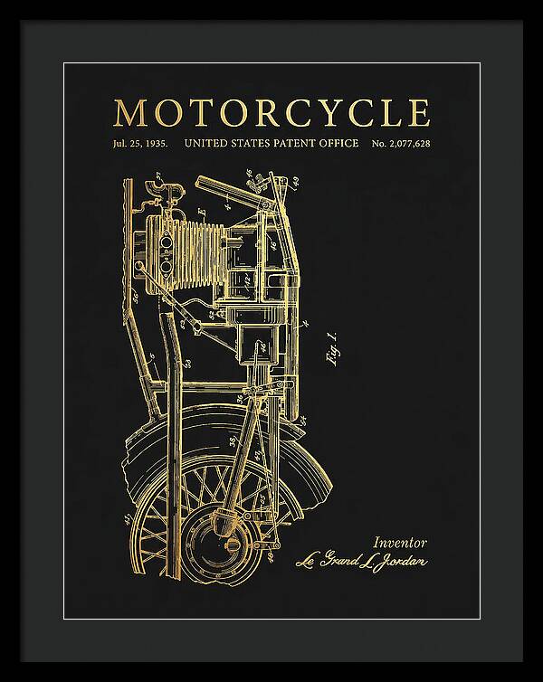 Motorcycle Gold Patent Us2077628a