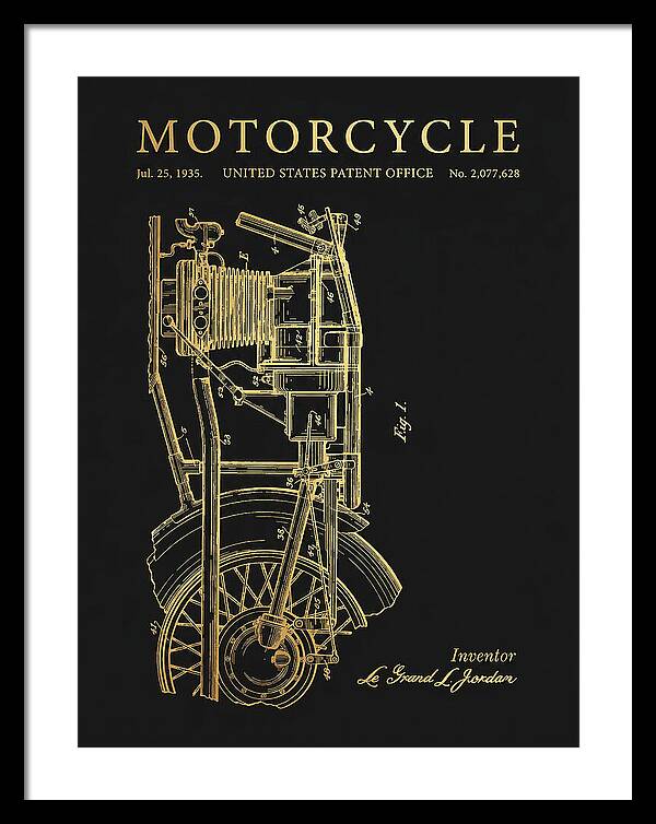 Motorcycle Gold Patent Us2077628a
