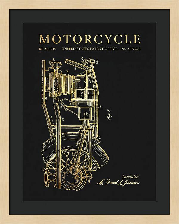 Motorcycle Gold Patent Us2077628a