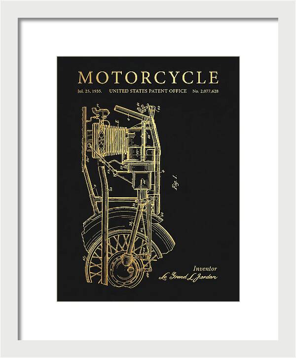 Motorcycle Gold Patent Us2077628a