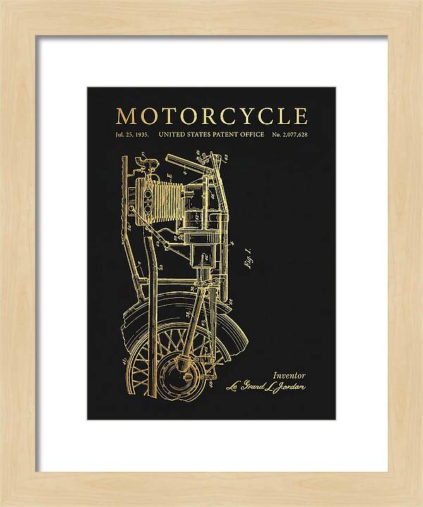 Motorcycle Gold Patent Us2077628a