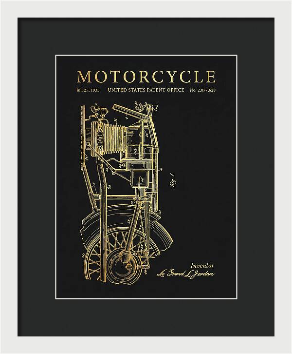 Motorcycle Gold Patent Us2077628a