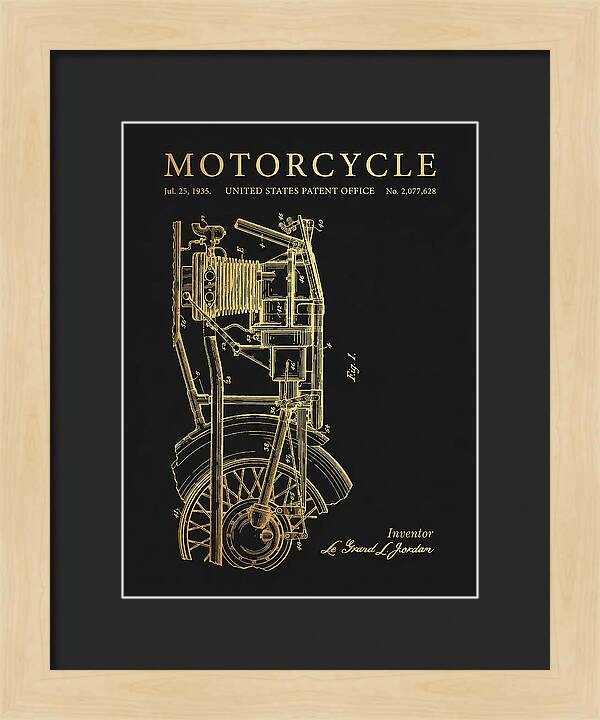 Motorcycle Gold Patent Us2077628a