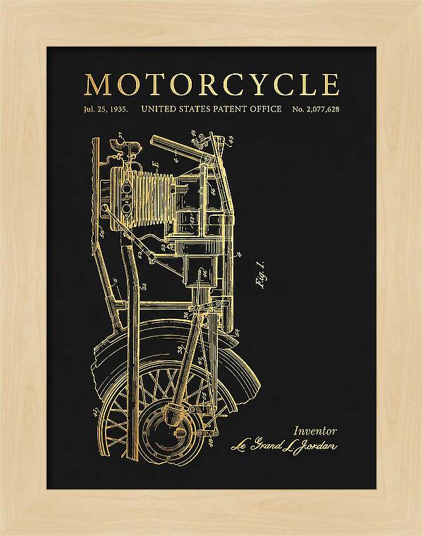 Motorcycle Gold Patent Us2077628a