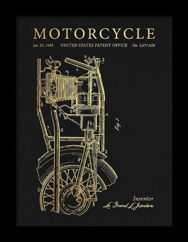 Motorcycle Gold Patent Us2077628a