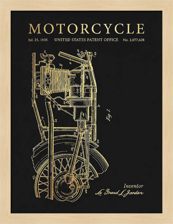 Motorcycle Gold Patent Us2077628a