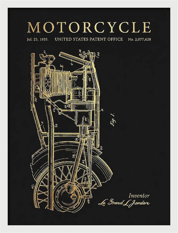 Motorcycle Gold Patent Us2077628a