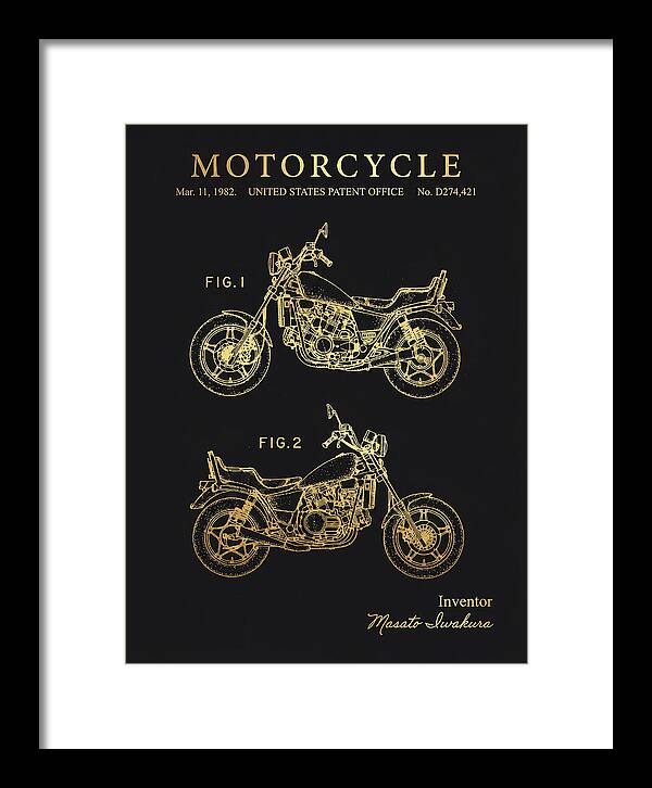 Motorcycle Gold Patent Usd274421s