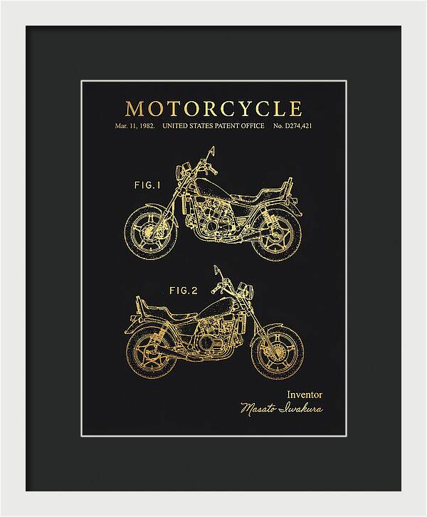 Motorcycle Gold Patent Usd274421s