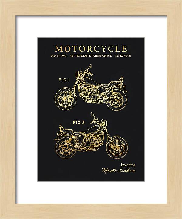 Motorcycle Gold Patent Usd274421s