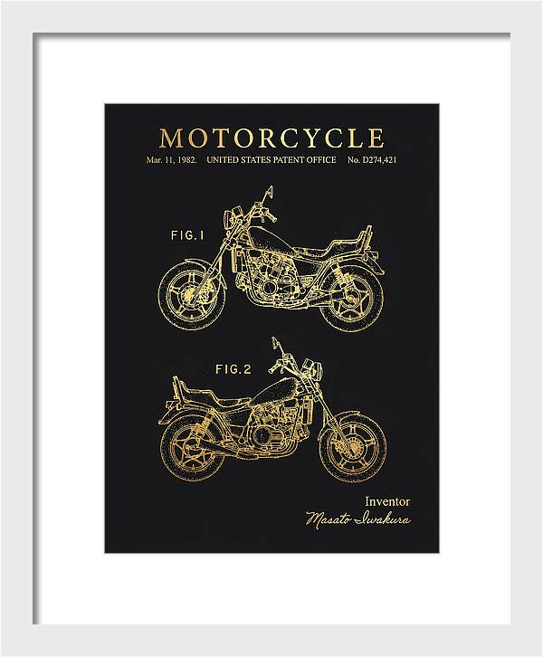 Motorcycle Gold Patent Usd274421s