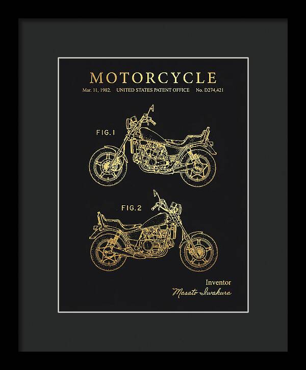 Motorcycle Gold Patent Usd274421s