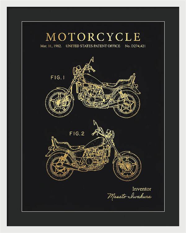 Motorcycle Gold Patent Usd274421s
