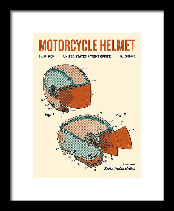 Motorcycle Helmet Retro Patent Usd640010s1